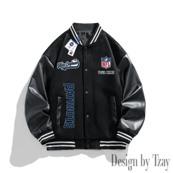 New England Patriots New Fashion Men Varsity Jackets Color Trendy Tops SPTNFMVJCT022 - Image 4