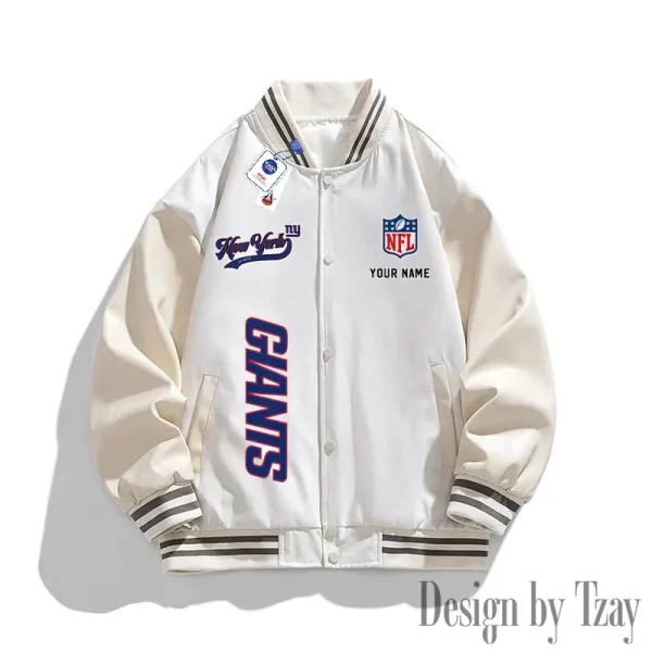 New York Giants New Fashion Men Varsity Jackets Color Trendy Tops SPTNFMVJCT024 - Image 2