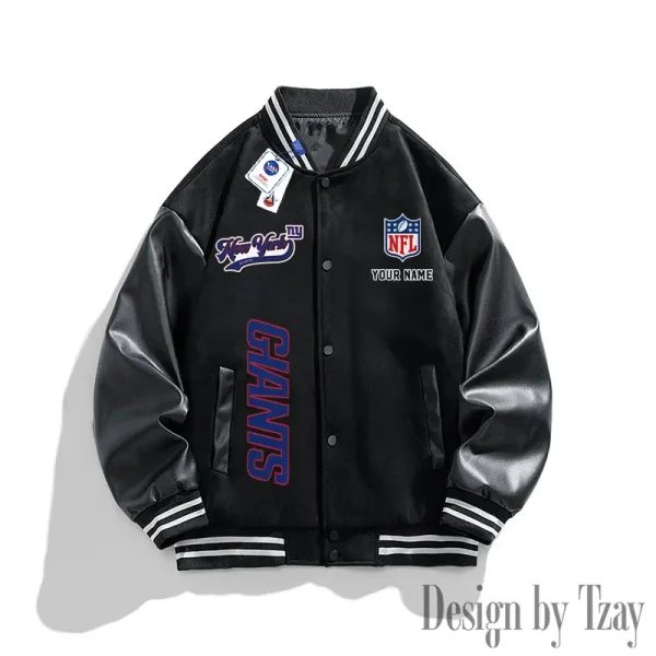 New York Giants New Fashion Men Varsity Jackets Color Trendy Tops SPTNFMVJCT024 - Image 4