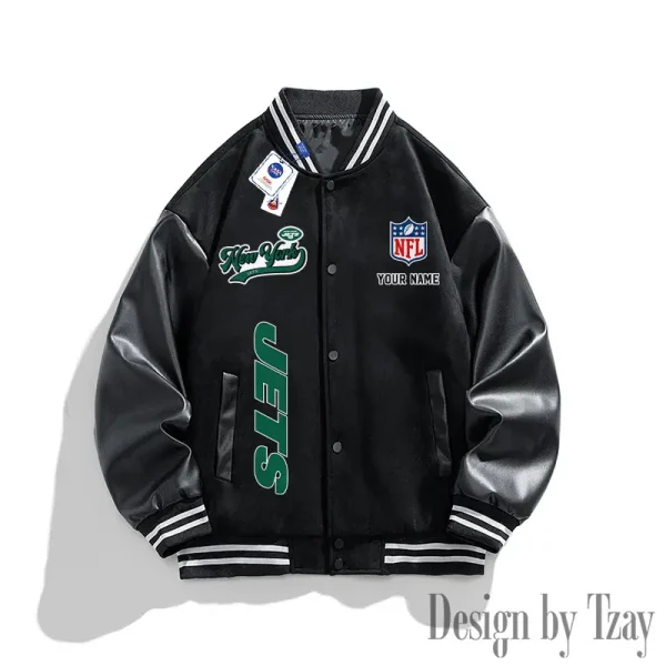 New York Jets New Fashion Men Varsity Jackets Color Trendy Tops SPTNFMVJCT025 - Image 2