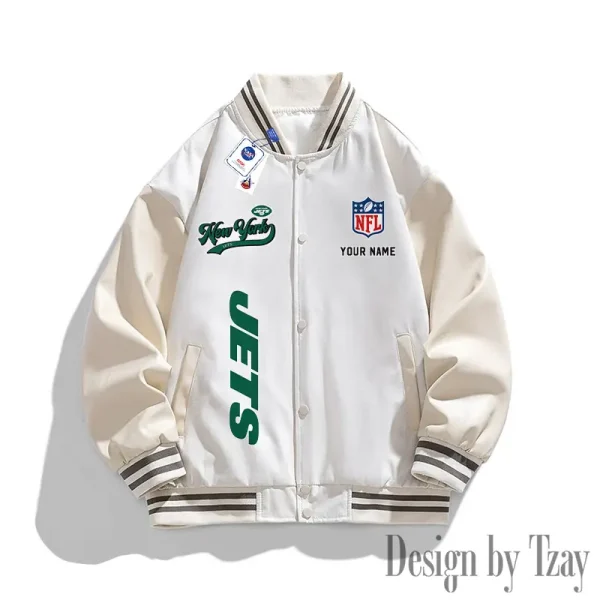 New York Jets New Fashion Men Varsity Jackets Color Trendy Tops SPTNFMVJCT025 - Image 3
