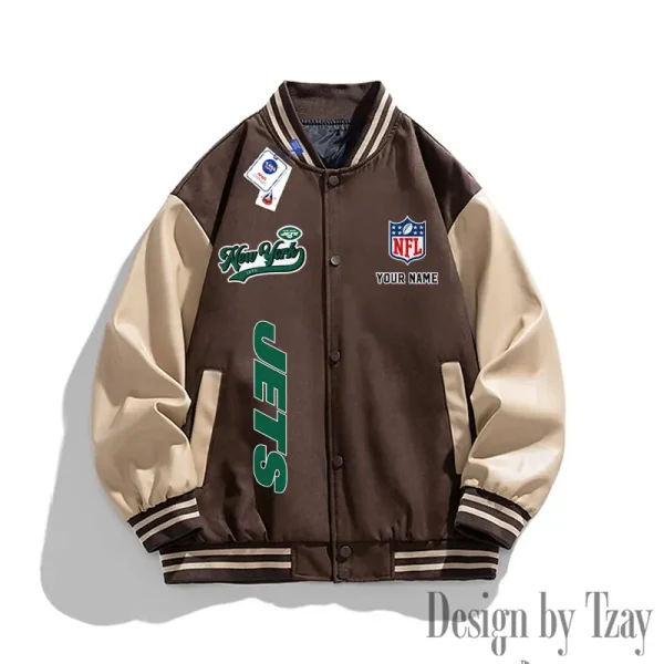 New York Jets New Fashion Men Varsity Jackets Color Trendy Tops SPTNFMVJCT025 - Image 4