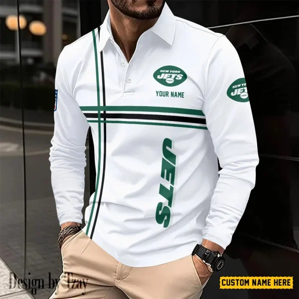 New York Jets Fashion Men's Business Long Sleeve T-Shirt SPTLSPS436 - Image 2