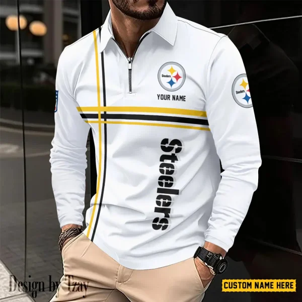 Pittsburgh Steelers Fashion Men's Business Long Sleeve T-Shirt SPTLSPS438