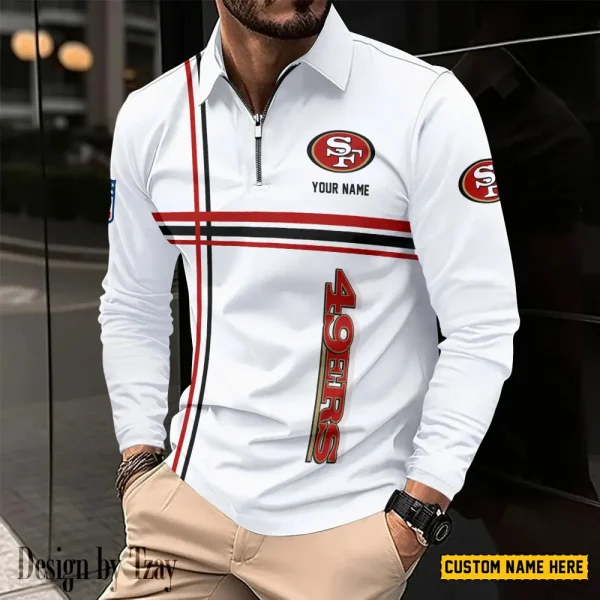 San Francisco 49ers Fashion Men's Business Long Sleeve T-Shirt SPTLSPS439