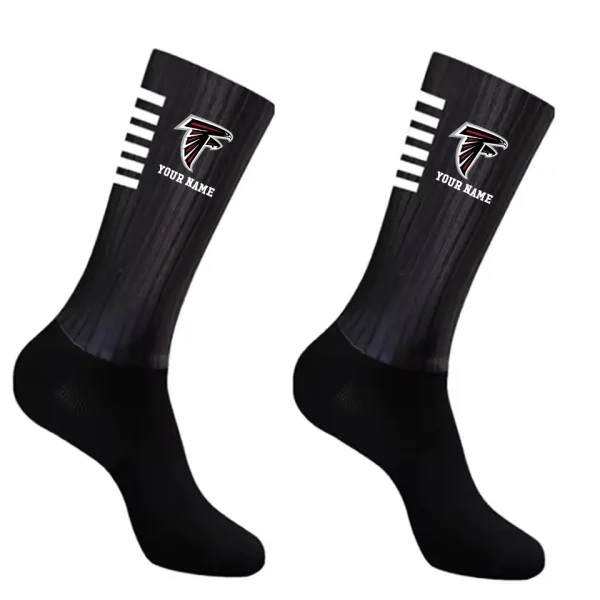 Atlanta Falcons Duo 2 Pack Pair Team Colors Large Men Crew Socks Gift SPTSOCKS016 - Image 3