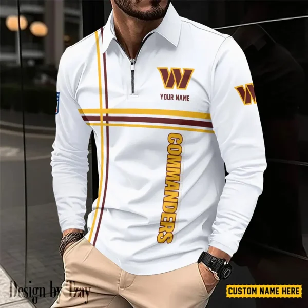 Washington Commanders Fashion Men's Business Long Sleeve T-Shirt SPTLSPS443