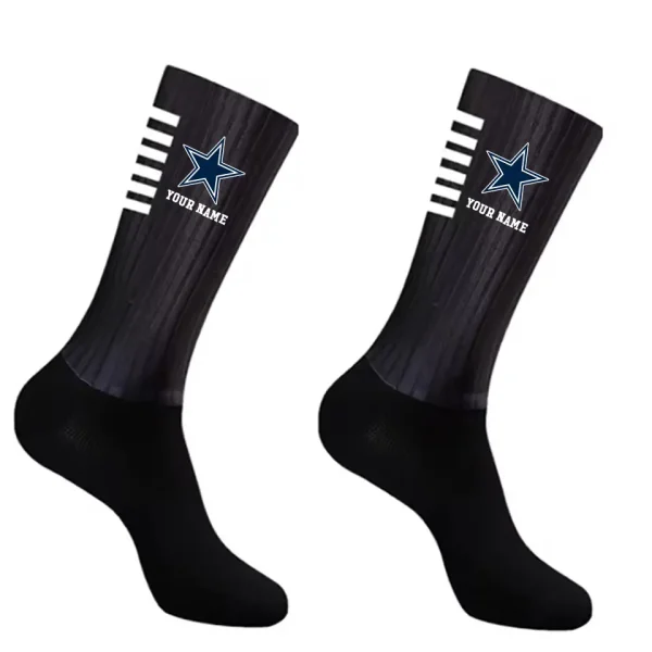 Dallas Cowboys Duo 2 Pack Pair Team Colors Large Men Crew Socks Gift SPTSOCKS023 - Image 4