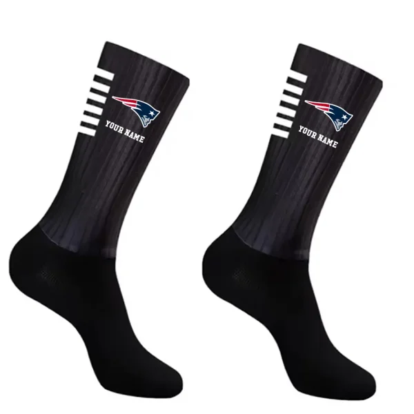 New England Patriots Duo 2 Pack Pair Team Colors Large Men Crew Socks Gift SPTSOCKS036 - Image 3