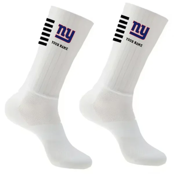 New York Giants Duo 2 Pack Pair Team Colors Large Men Crew Socks Gift SPTSOCKS038