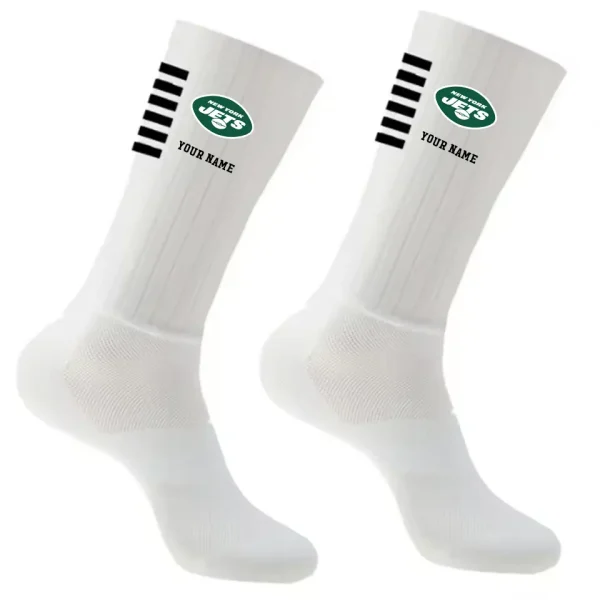 New York Jets Duo 2 Pack Pair Team Colors Large Men Crew Socks Gift SPTSOCKS039 - Image 5