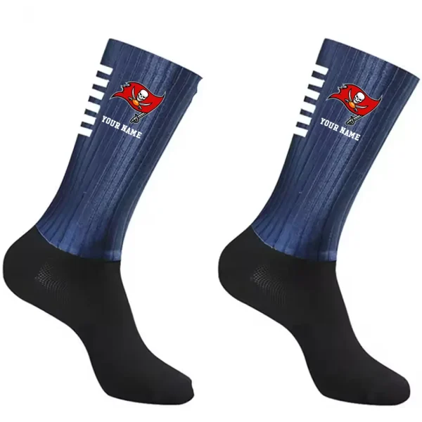 Tampa Bay Buccaneers Duo 2 Pack Pair Team Colors Large Men Crew Socks Gift SPTSOCKS044 - Image 2
