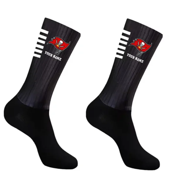 Tampa Bay Buccaneers Duo 2 Pack Pair Team Colors Large Men Crew Socks Gift SPTSOCKS044 - Image 3