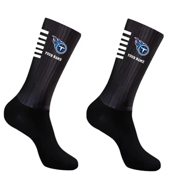 Tennessee Titans Duo 2 Pack Pair Team Colors Large Men Crew Socks Gift SPTSOCKS045 - Image 4