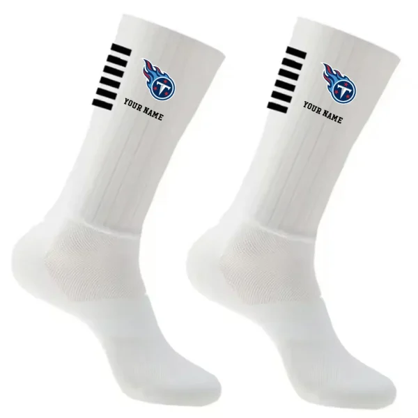 Tennessee Titans Duo 2 Pack Pair Team Colors Large Men Crew Socks Gift SPTSOCKS045 - Image 5