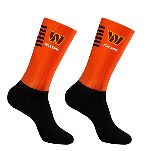 Washington Commanders Duo 2 Pack Pair Team Colors Large Men Crew Socks Gift SPTSOCKS046 - Image 4