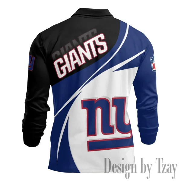 New York Giants Fashion Men's Business Long Sleeve T-Shirt SPTLSPS447 - Image 3