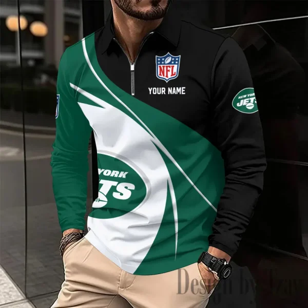 New York Jets Fashion Men's Business Long Sleeve T-Shirt SPTLSPS448 - Image 2