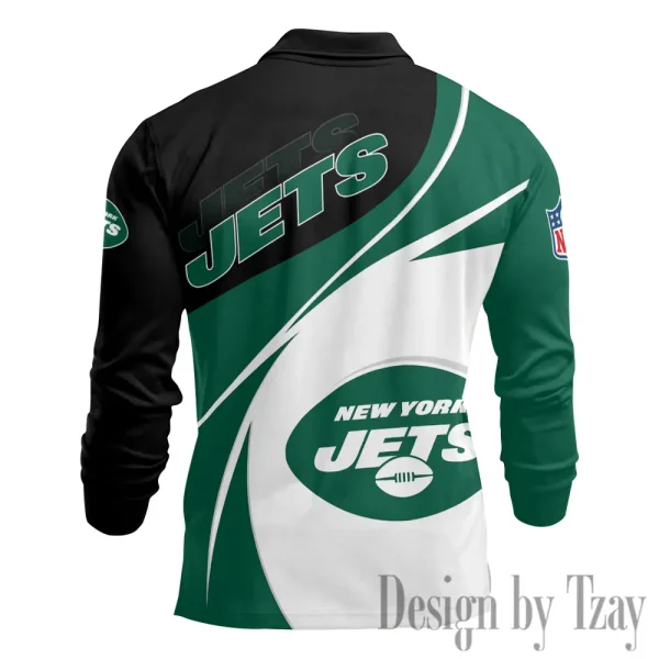 New York Jets Fashion Men's Business Long Sleeve T-Shirt SPTLSPS448 - Image 3