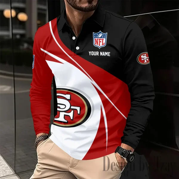 San Francisco 49ers Fashion Men's Business Long Sleeve T-Shirt SPTLSPS451