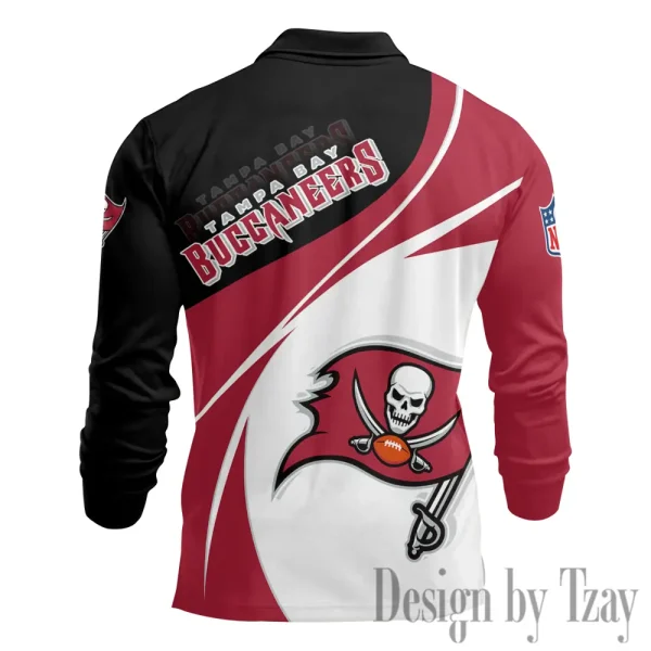 Tampa Bay Buccaneers Fashion Men's Business Long Sleeve T-Shirt SPTLSPS453 - Image 3