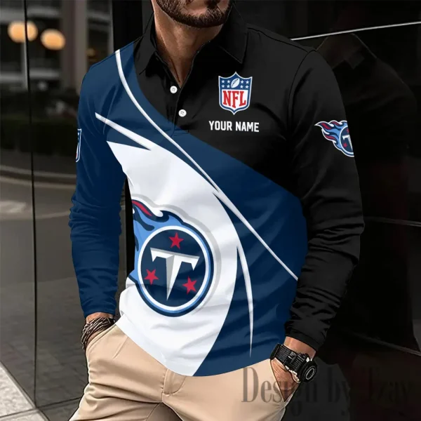 Tennessee Titans Fashion Men's Business Long Sleeve T-Shirt SPTLSPS454