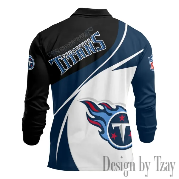 Tennessee Titans Fashion Men's Business Long Sleeve T-Shirt SPTLSPS454 - Image 3