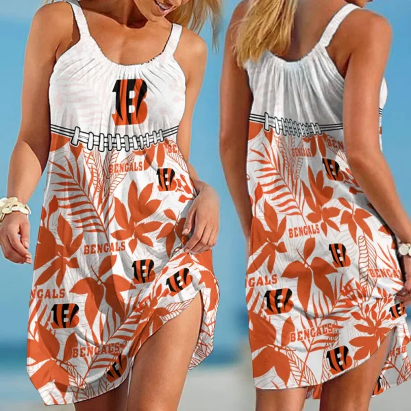 Cincinnati Bengals Dress Summer Women's Fashion Holiday BGSLLBD695