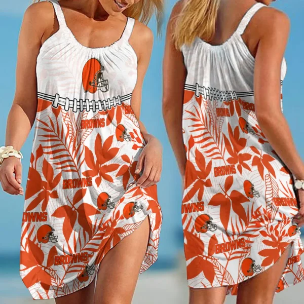 Cleveland Browns Dress Summer Women's Fashion Holiday BGSLLBD696