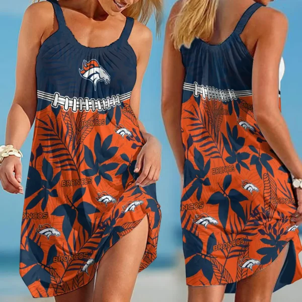 Denver Broncos Dress Summer Women's Fashion Holiday BGSLLBD698