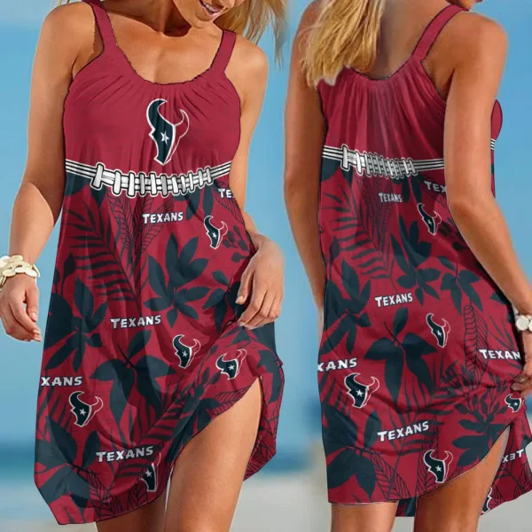 Houston Texans Dress Summer Women's Fashion Holiday BGSLLBD701