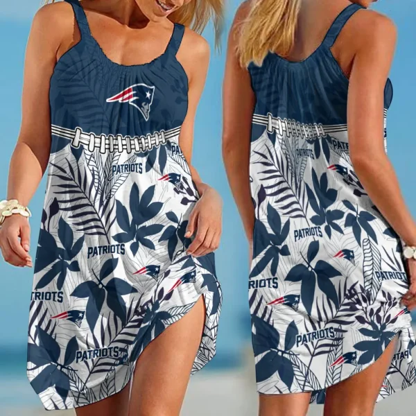New England Patriots Dress Summer Women's Fashion Holiday BGSLLBD710