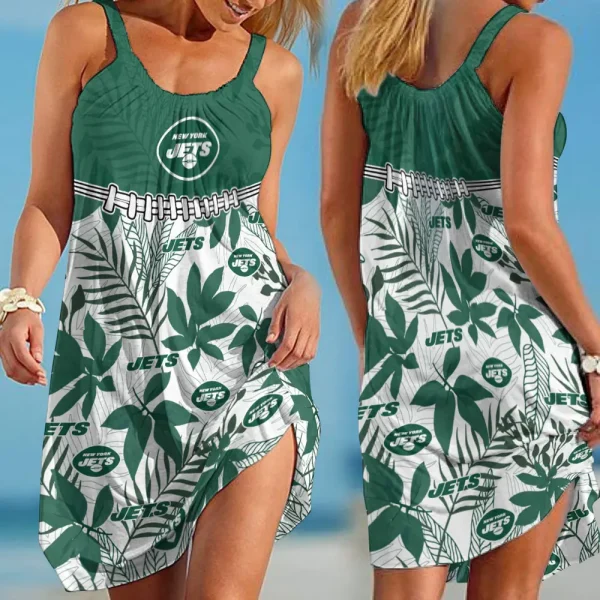 New York Jets Dress Summer Women's Fashion Holiday BGSLLBD713