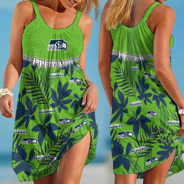 Seattle Seahawks Dress Summer Women's Fashion Holiday BGSLLBD717
