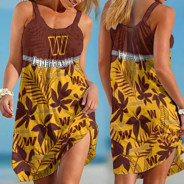 Washington Commanders Dress Summer Women's Fashion Holiday BGSLLBD720