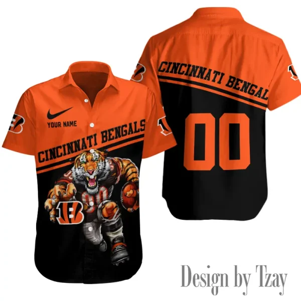 Cincinnati Bengals Button Shirt Summer Holiday Gift For Sports Enthusiast AZCBS273
