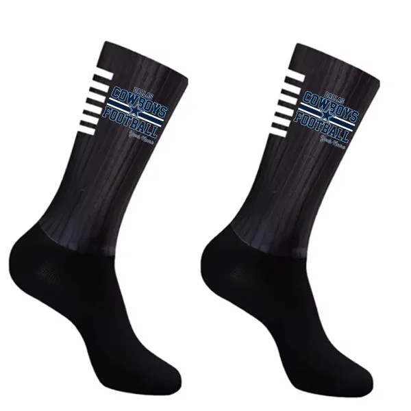 Dallas Cowboys Duo 2 Pack Pair Team Colors Large Men Crew Socks Gift SPTSOCKS056 - Image 4