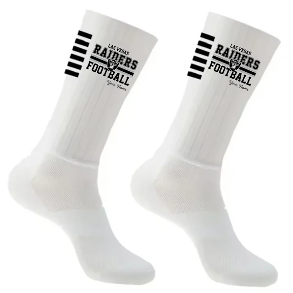Las Vegas Raiders Duo 2 Pack Pair Team Colors Large Men Crew Socks Gift SPTSOCKS064
