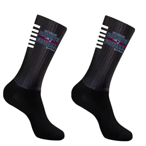 New England Patriots Duo 2 Pack Pair Team Colors Large Men Crew Socks Gift SPTSOCKS069 - Image 3