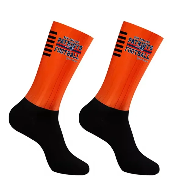 New England Patriots Duo 2 Pack Pair Team Colors Large Men Crew Socks Gift SPTSOCKS069 - Image 4