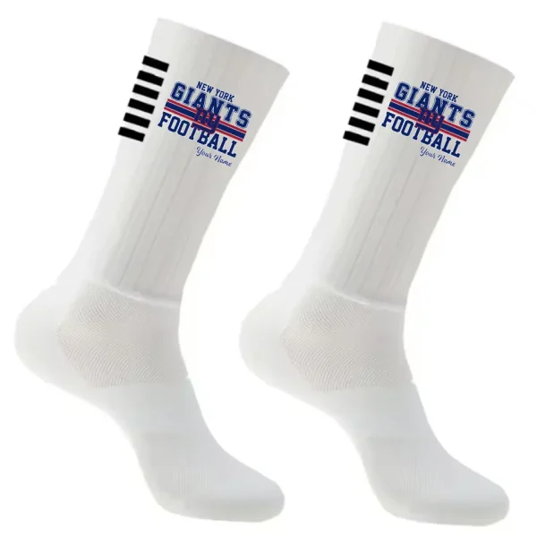 New York Giants Duo 2 Pack Pair Team Colors Large Men Crew Socks Gift SPTSOCKS071