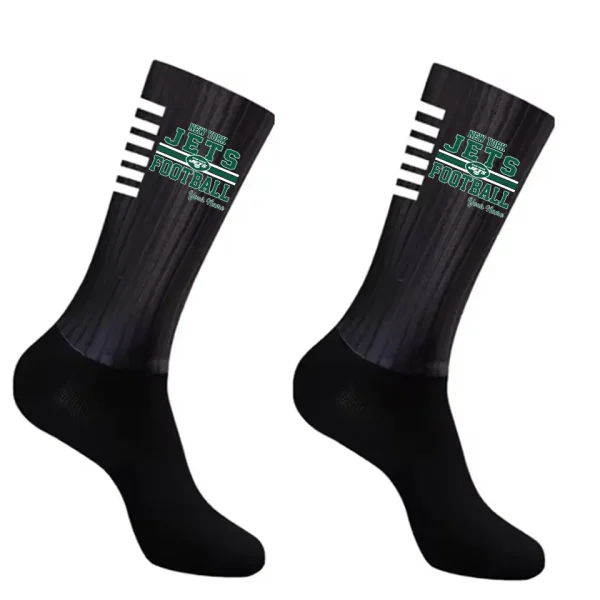 New York Jets Duo 2 Pack Pair Team Colors Large Men Crew Socks Gift SPTSOCKS072 - Image 4