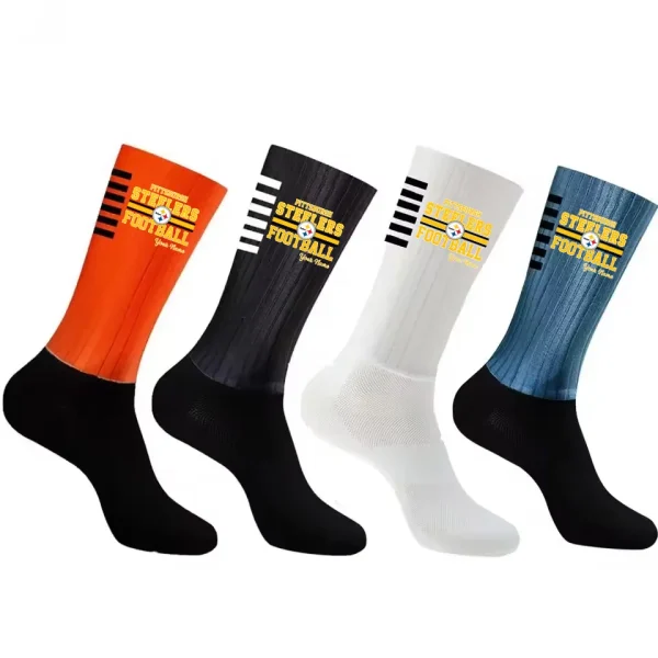 Pittsburgh Steelers Duo 2 Pack Pair Team Colors Large Men Crew Socks Gift SPTSOCKS074 - Image 2