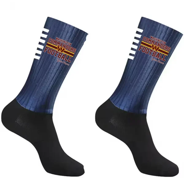 Washington Commanders Duo 2 Pack Pair Team Colors Large Men Crew Socks Gift SPTSOCKS079 - Image 2