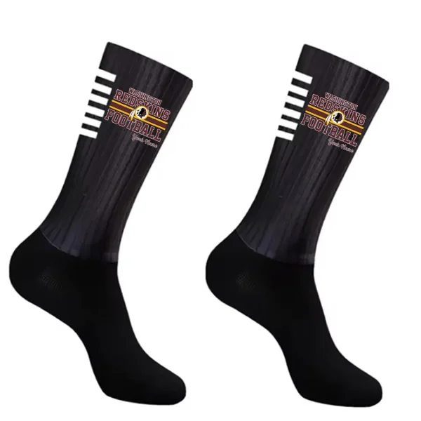 Washington Redskins Duo 2 Pack Pair Team Colors Large Men Crew Socks Gift SPTSOCKS080 - Image 4
