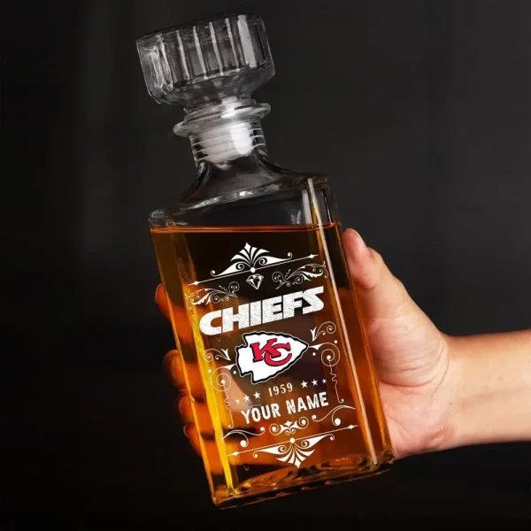Kansas City Chiefs Whisky Decanter 26OZ PURWKB017 - Image 3