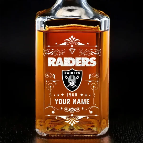 Las Vegas Raiders Whisky Decanter 26OZ PURWKB026 - Image 2