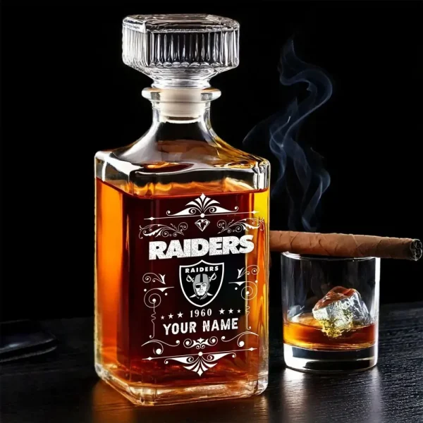 Las Vegas Raiders Whisky Decanter 26OZ PURWKB026