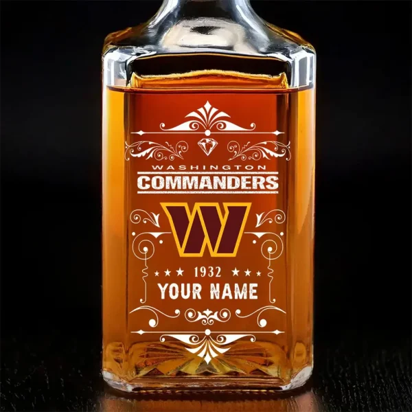 Washington Commanders Whisky Decanter 26OZ PURWKB033 - Image 2
