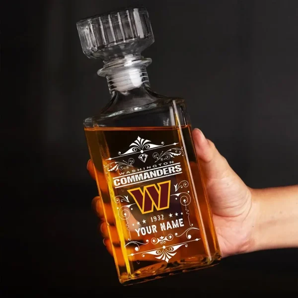 Washington Commanders Whisky Decanter 26OZ PURWKB033 - Image 3